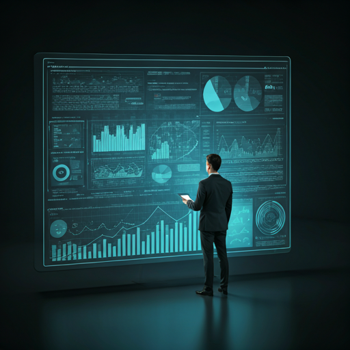 Consultor analizando un panel de datos